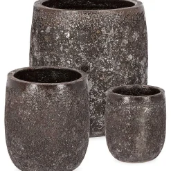 mutoni lifestyle Pflanzentopf Duyen Rusty Hoch (3Er-Set)><noscript><img width=