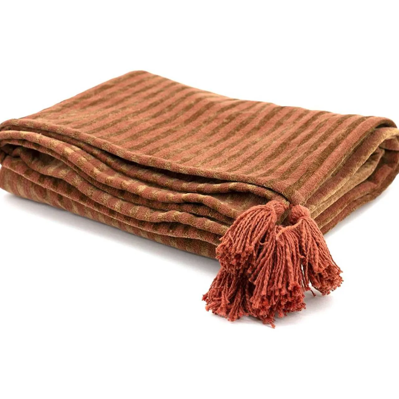 By-Boo Plaid Sirun Terracotta 170X130> Tagesdecken & Plaids