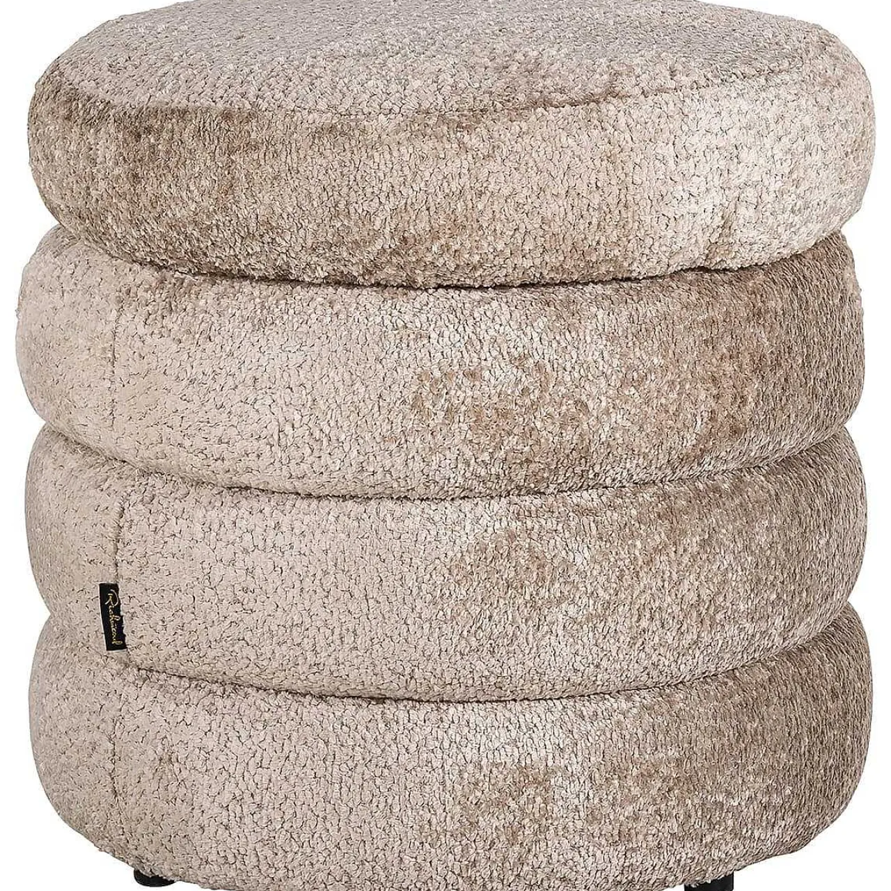 Richmond Interiors Pouf Adele Nature Rund 50> Hocker