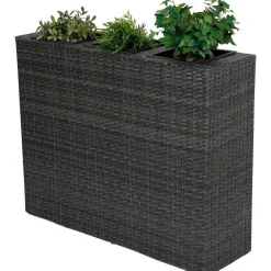 mutoni pleasure Raumtrenner Mit 3 Pflanztopfen Salvia Dunkelgrau> Gartenvasen Und Pflanzkübel