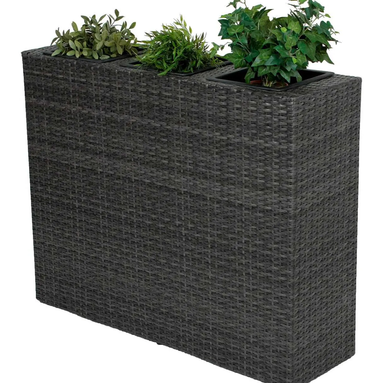 mutoni pleasure Raumtrenner Mit 3 Pflanztopfen Salvia Dunkelgrau> Gartenvasen Und Pflanzkübel