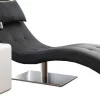 mutoni casual Relaxliege Kunstleder Schwarz 170> Relaxliegen