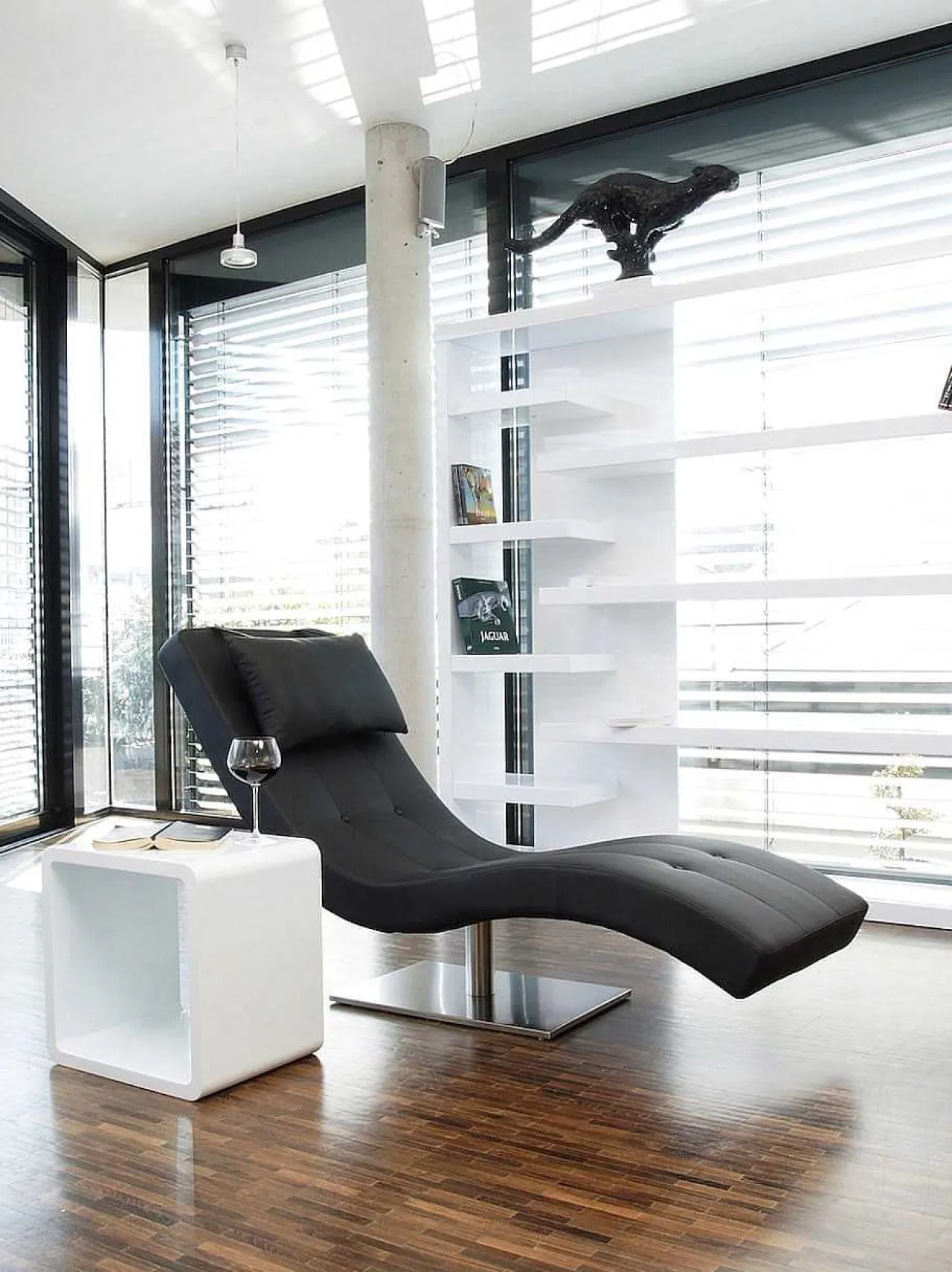 mutoni casual Relaxliege Kunstleder Schwarz 170> Relaxliegen