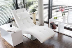 mutoni casual Relaxliege Kunstleder Weiss> Relaxliegen