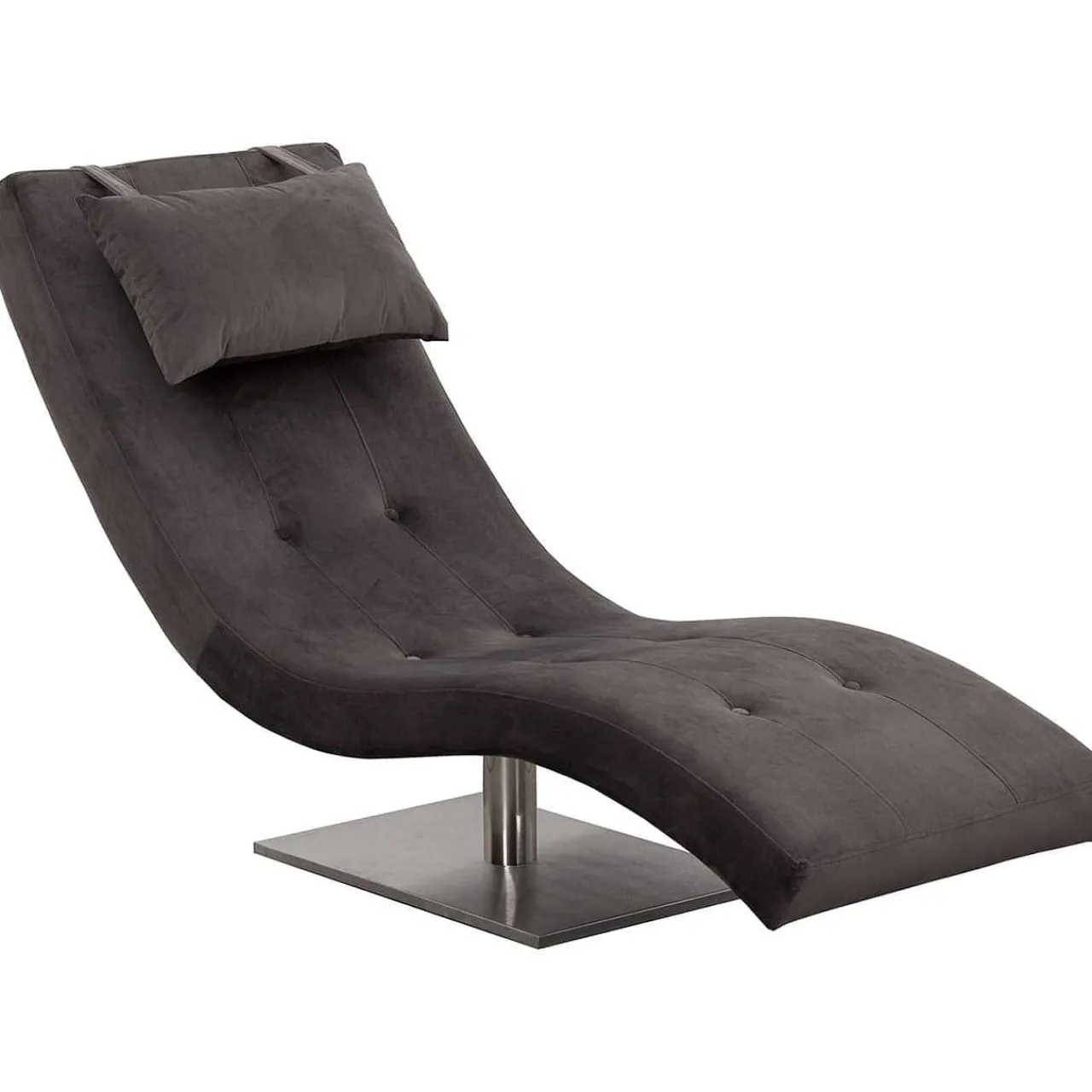 mutoni casual Relaxliege Samt Grau> Relaxliegen