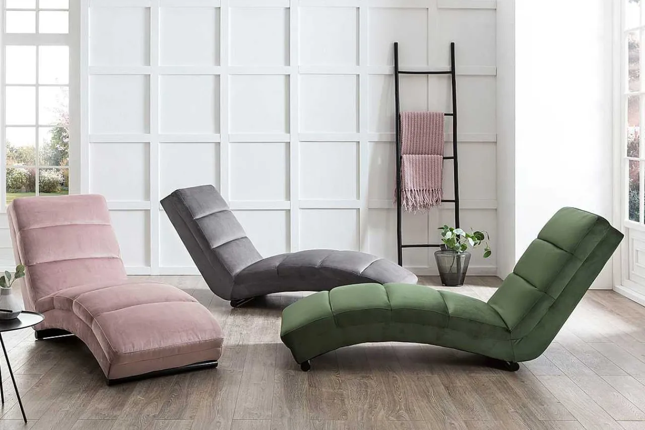 mutoni casual Relaxliege Samt Waldgrun> Relaxliegen
