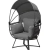 mutoni pleasure Relaxsessel Delos Grau Eiformig> Gartensessel