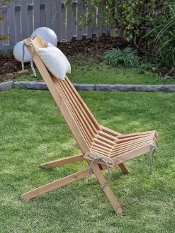 mutoni pleasure Relaxsessel Falun Kiefer Natur Beige> Gartensessel