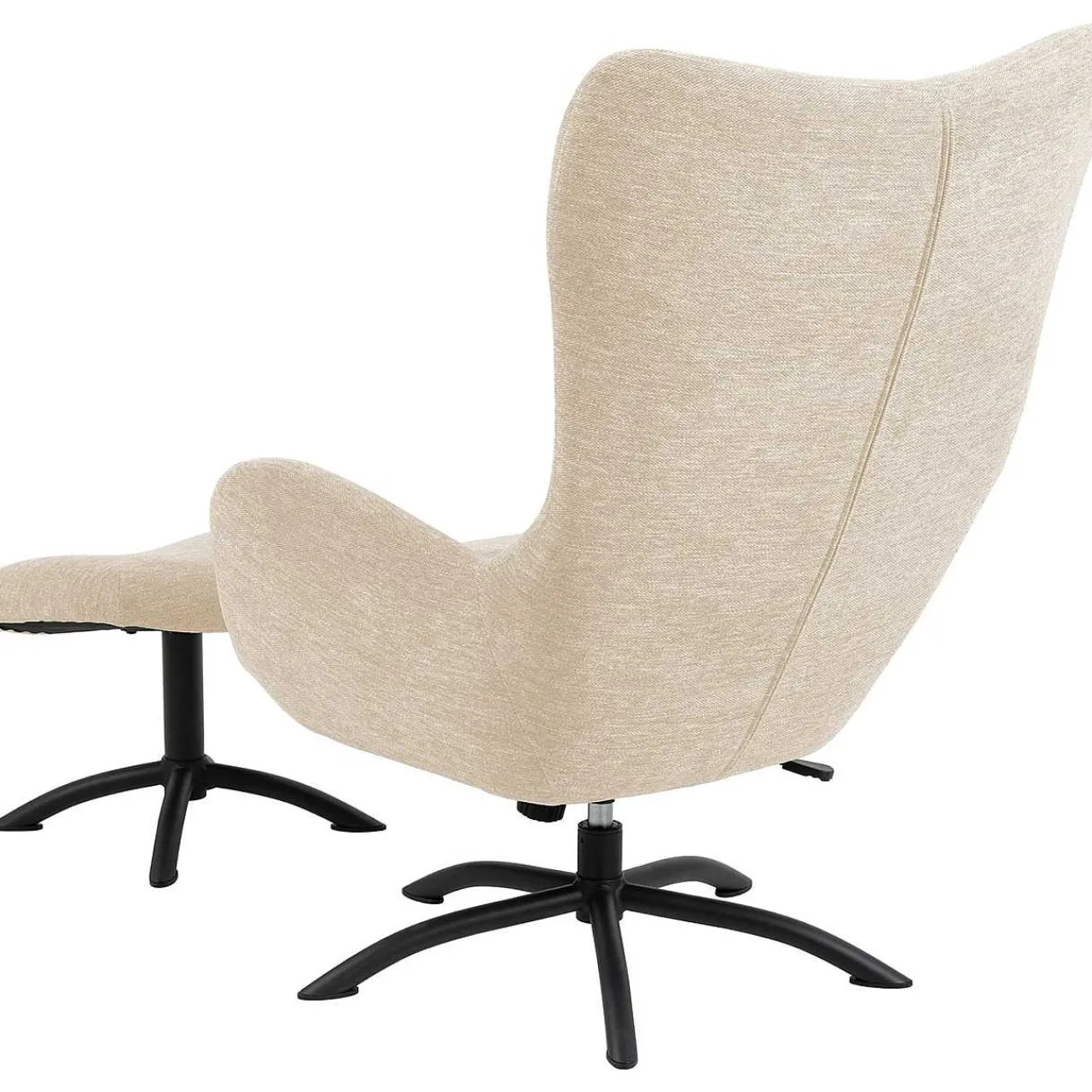 mutoni scandi Relaxsessel Mit Hocker Pipton Beige> Relaxsessel