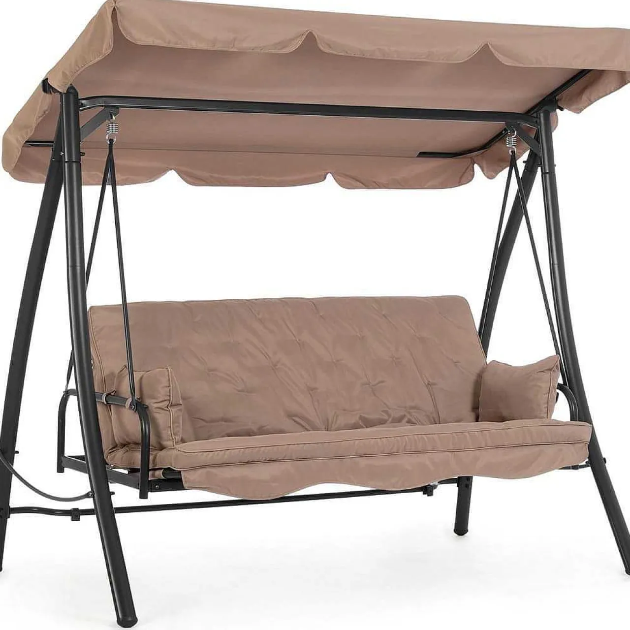 mutoni lifestyle Schaukelstuhl Apollo 3-Sitzer Sandfarbe> Hollywoodschaukel
