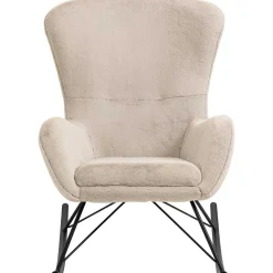 mutoni casual Schaukelstuhl In Lammfelloptik Zebstix Beige><noscript><img width=