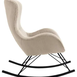 mutoni casual Schaukelstuhl In Lammfelloptik Zebstix Beige><noscript><img width=