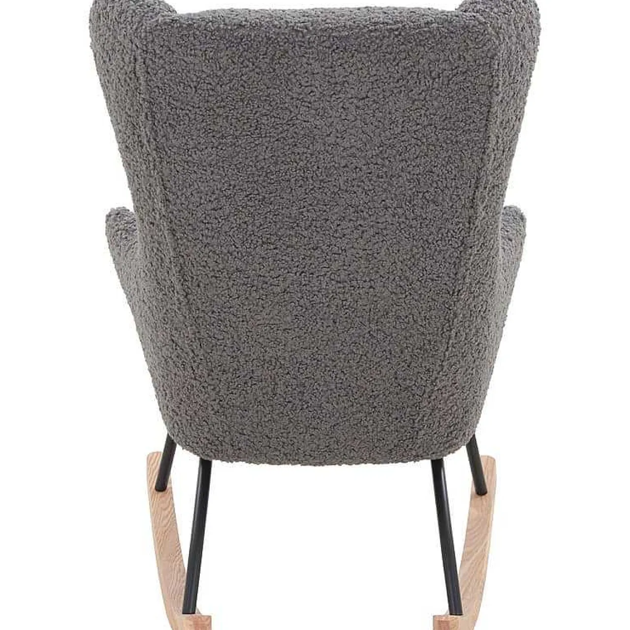 mutoni casual Schaukelstuhl Teddyfell Grau> Relaxsessel