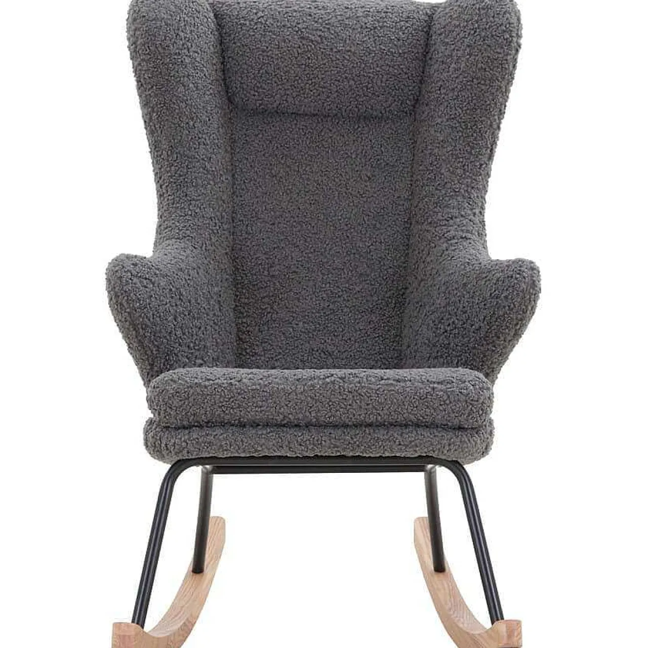 mutoni casual Schaukelstuhl Teddyfell Grau> Relaxsessel