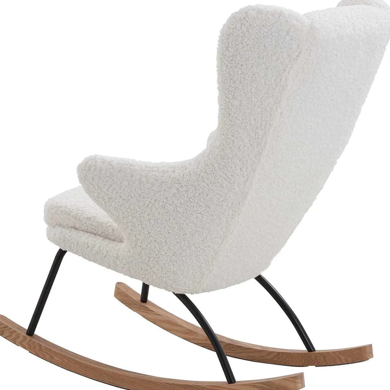 mutoni casual Schaukelstuhl Teddyfell Weiss> Relaxsessel