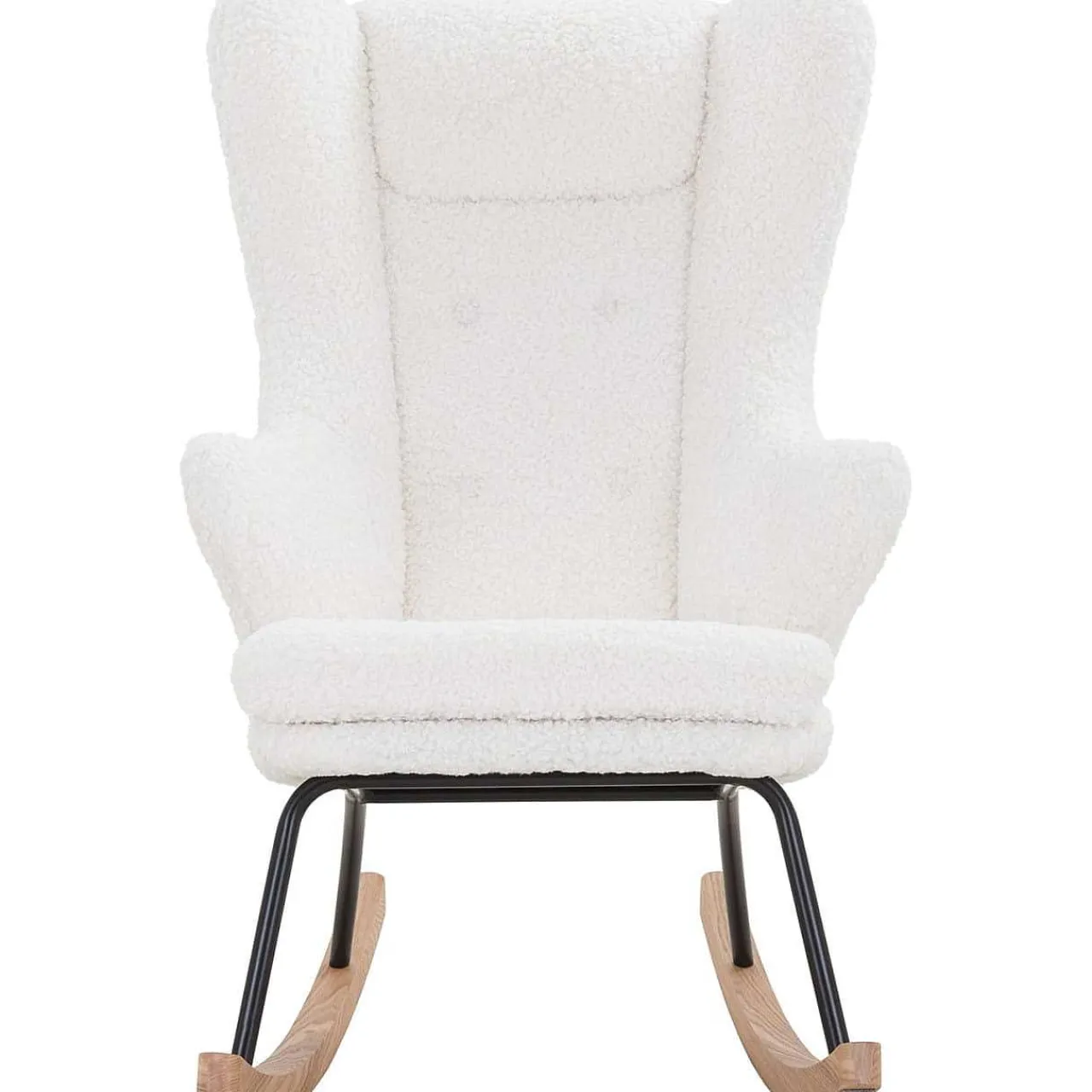 mutoni casual Schaukelstuhl Teddyfell Weiss> Relaxsessel