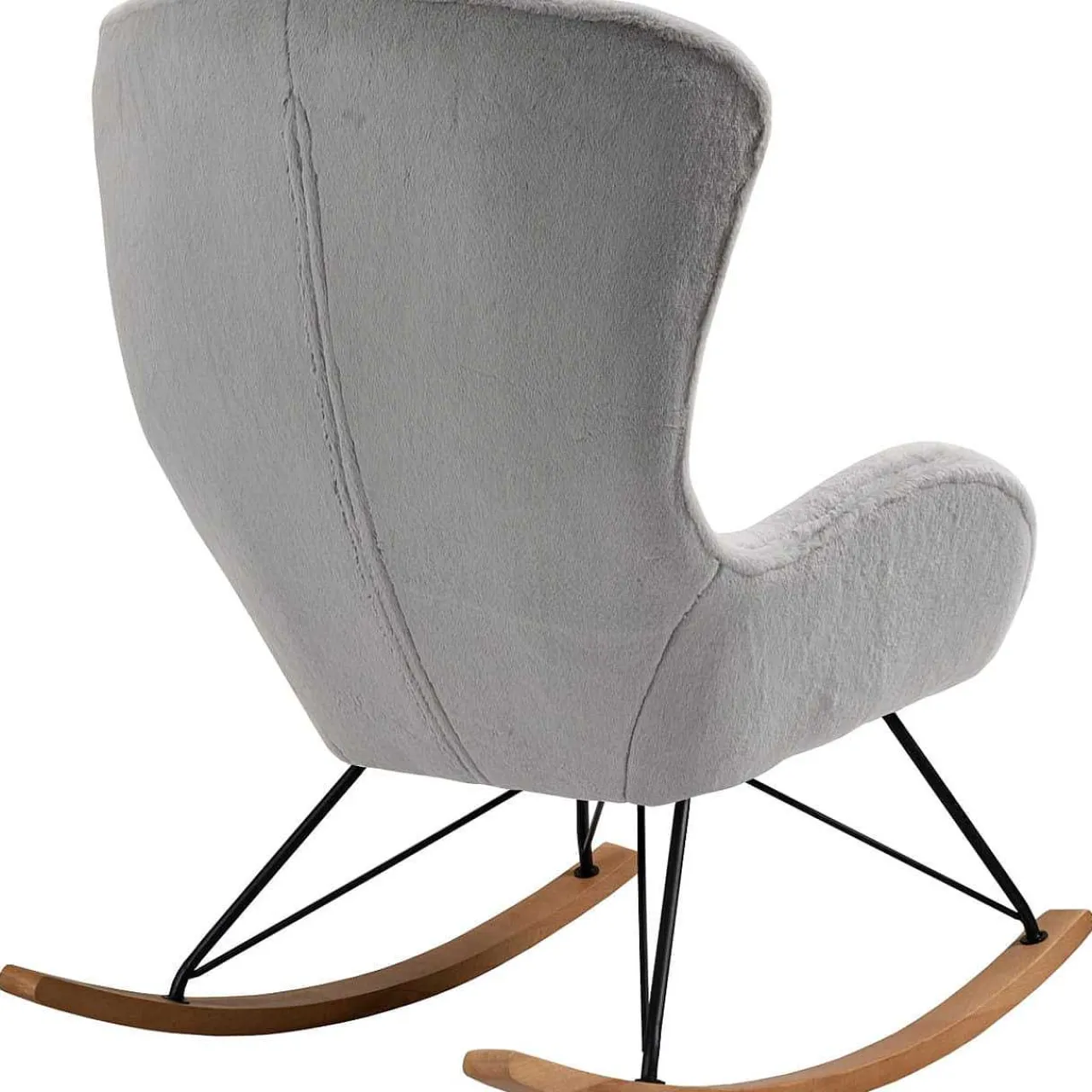 mutoni casual Schaukelstuhl Zebstix Hellgrau> Relaxsessel