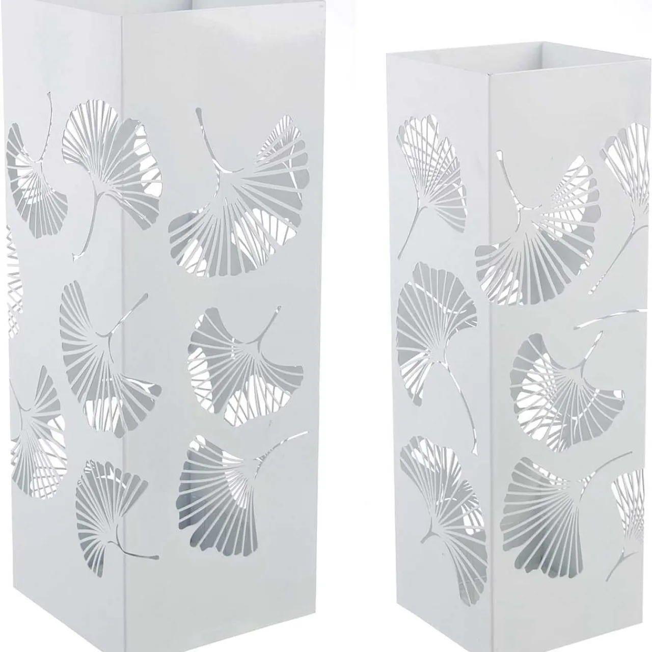 mutoni lifestyle Schirmständer Ginkgo Set Weiss (2-Tlg)> Schirmständer