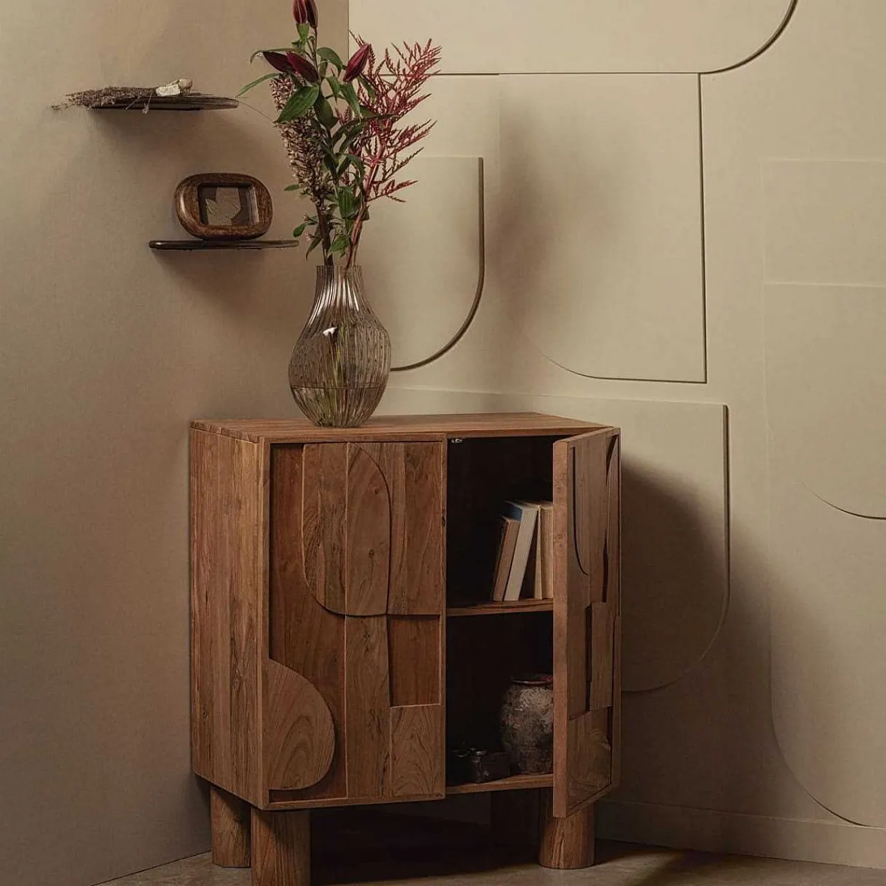 mutoni living Schrank Notice Natur 80X95> Schränke