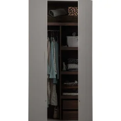 mutoni living Schrank Rens 2-Turig Kieselgrau 110X210><noscript><img width=