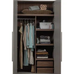 mutoni living Schrank Rens 2-Turig Kieselgrau 110X210><noscript><img width=