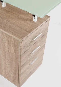 mutoni lifestyle Schreibtisch Charlie Weiss Natur 150X80><noscript><img width=