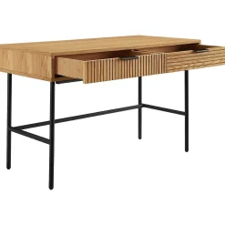 mutoni casual Schreibtisch Flubna Natur Schwarz 120> Bürotische
