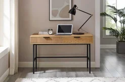 mutoni casual Schreibtisch Flubna Natur Schwarz 120> Bürotische