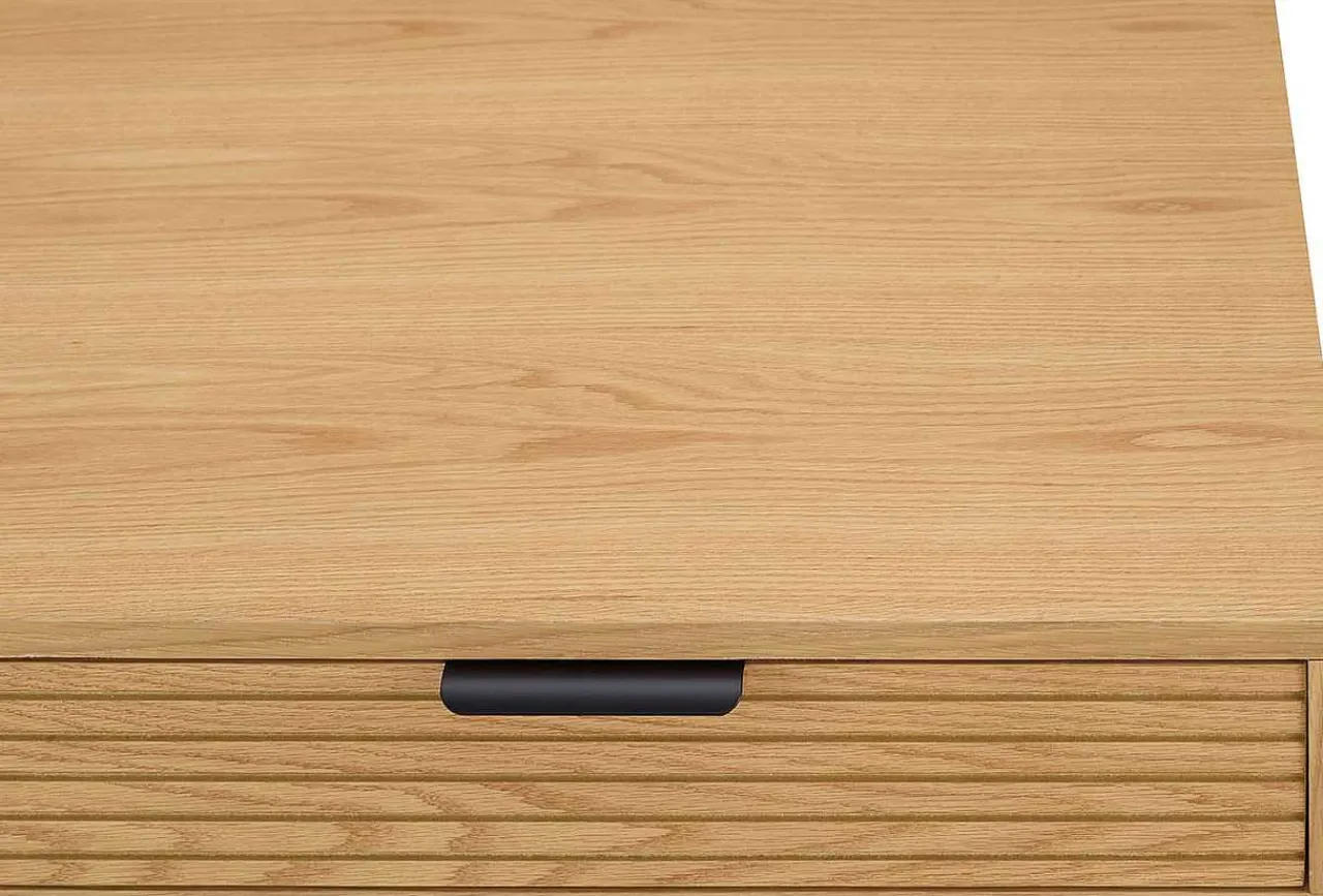 mutoni casual Schreibtisch Flubna Natur Schwarz 120> Bürotische