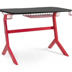 mutoni lifestyle Schreibtisch Gaming Rot Schwarz 118X65><noscript><img width=