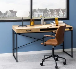 mutoni scandi Schreibtisch Multiple Bronx Natur Schwarz 140><noscript><img width=
