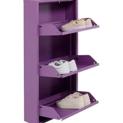 KARE Design Schuhkipper Caruso 3-Er Violett> Schuhschränke