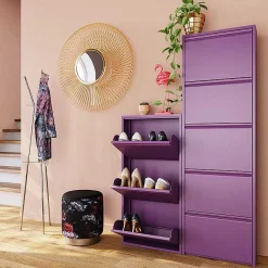 KARE Design Schuhkipper Caruso 5-Er Violett><noscript><img width=