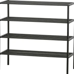 mutoni living Schuhregal Ferro Metall Schwarz><noscript><img width=