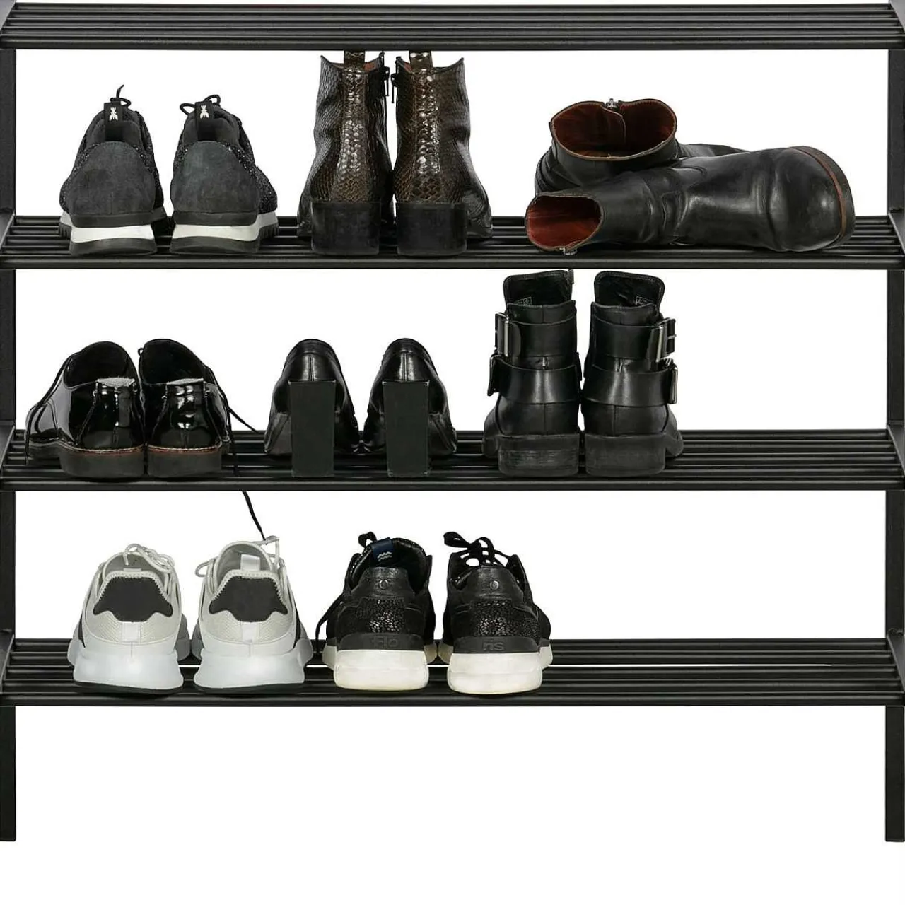 mutoni living Schuhregal Ferro Metall Schwarz> Schuhschränke