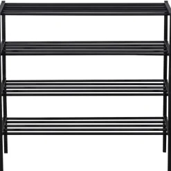 mutoni living Schuhregal Ferro V2 Schwarz 85X80> Schuhschränke