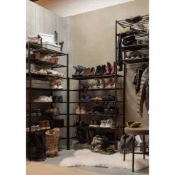 mutoni living Schuhregal Ferro V2 Schwarz 85X80> Schuhschränke