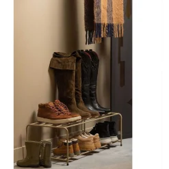 mutoni living Schuhregal Josse Military Brown 80> Schuhschränke
