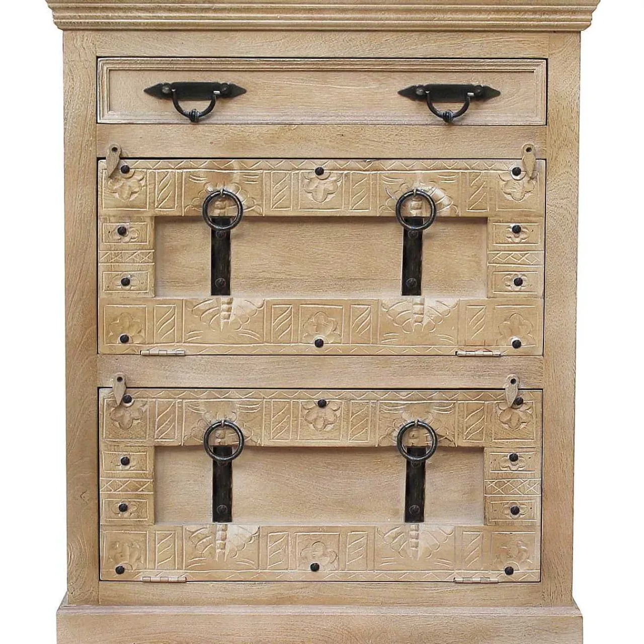 mutoni sweet home Schuhschrank Zoprax Mangoholz Natur 102> Schuhschränke