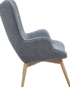 mutoni casual Sessel Grau Webstoff> Ohrensessel