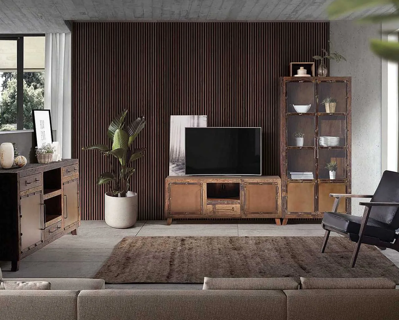 mutoni inspiration Sideboard Acaba Recyceltes Holz 180X90> Sideboards