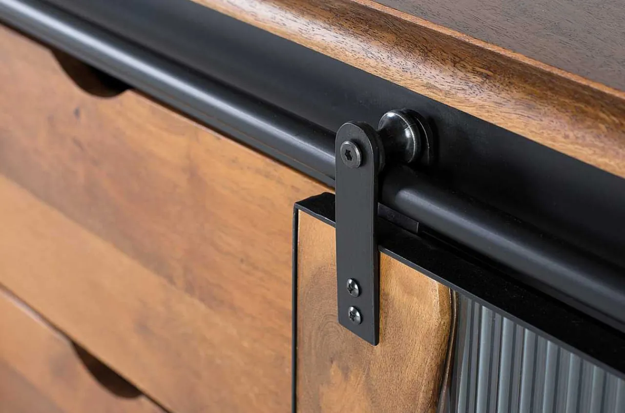 mutoni inspiration Sideboard Cura Mangoholz Schwarz 150X80> Sideboards