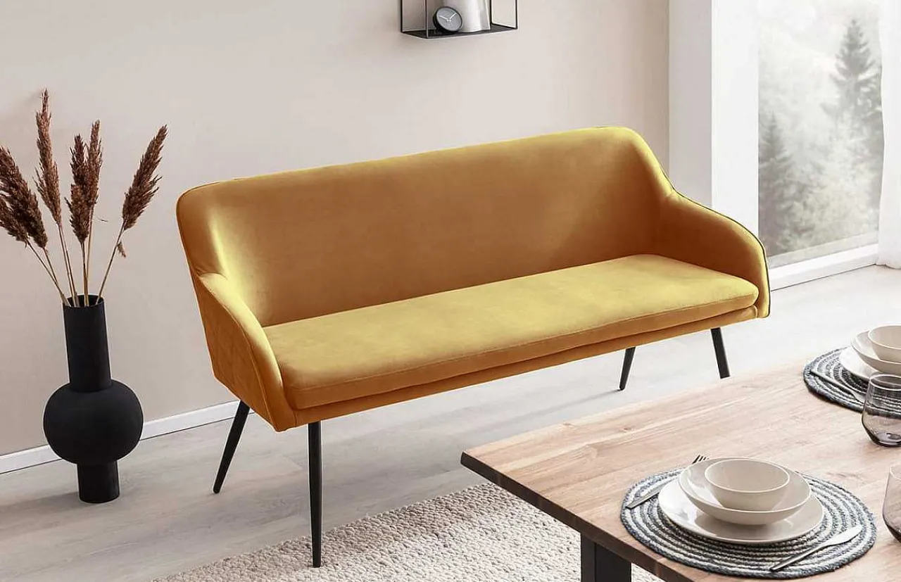 mutoni casual Sitzbank Oramix Senfgelb 160X61> Bänke