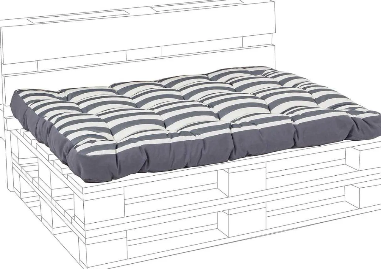 mutoni lifestyle Sitzkissen Pallet Anthrazit> Kissen Gartenmöbel
