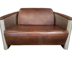 mutoni wood Sofa Bolton 2-Sitzer Vintage Light Brown> Sofas