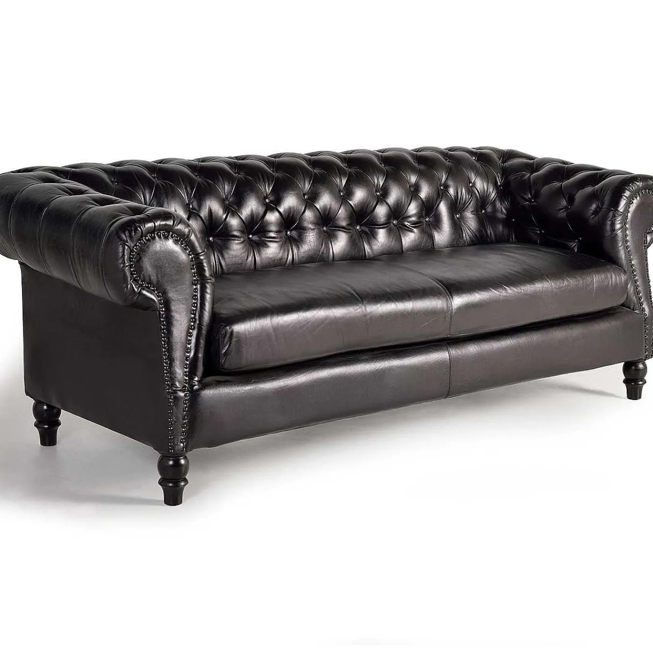 mutoni inspiration Sofa Rindsleder Schwarz 220> Sofas