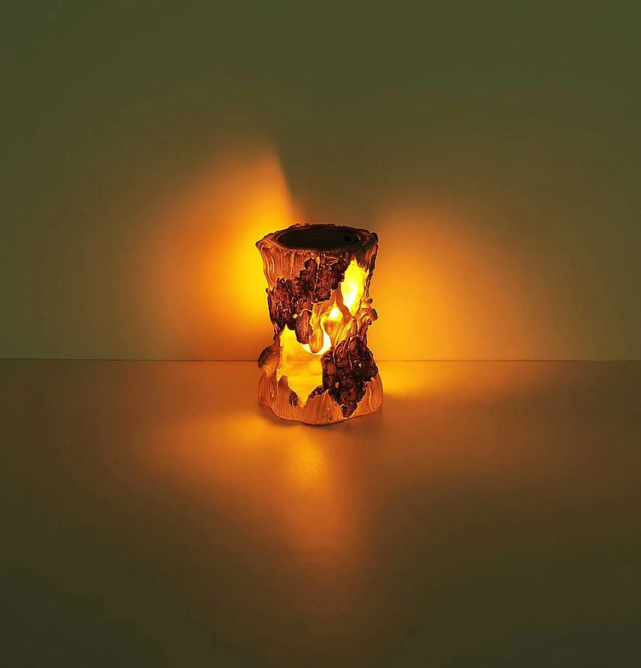 mutoni light Solarleuchte Kunststoff Holzoptik 6Xled> Solarleuchten