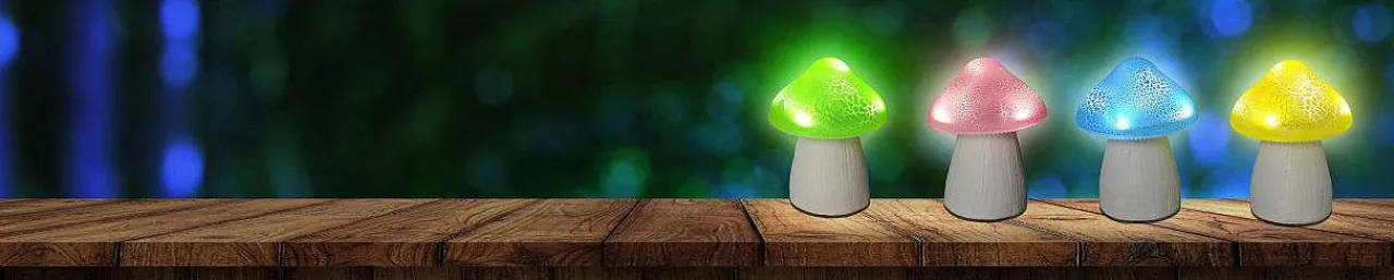 mutoni light Solarleuchte Pilz Rosa> Solarleuchten