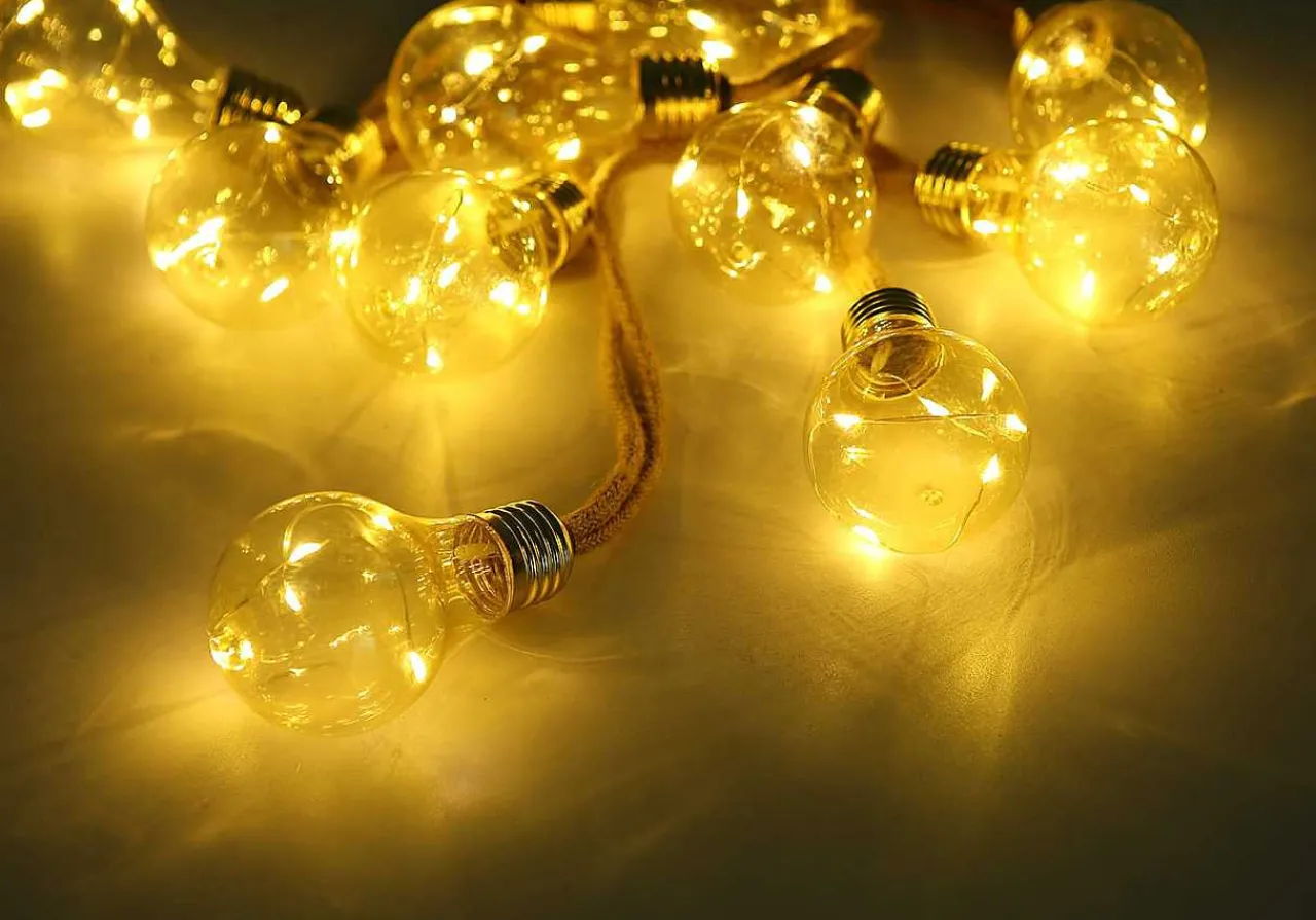 mutoni light Solar-Lichterkette Kunststoff Amber 50Xled> Lichterketten