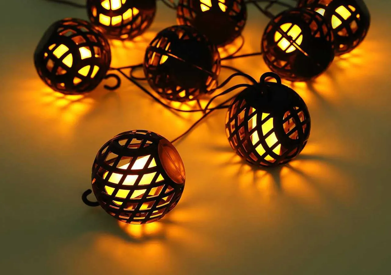 mutoni light Solar-Lichterkette Kunststoff Schwarz 98Xled> Lichterketten